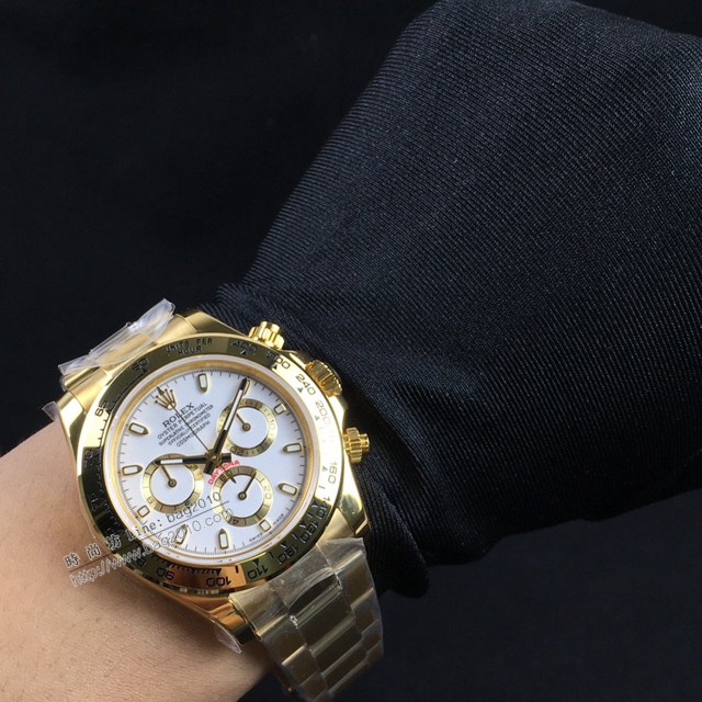 勞力士複刻手錶 Rolex超薄迪通拿新品 灰白金迪 玫瑰金迪 黃金迪 熊貓迪經典男士腕表  gjs2016